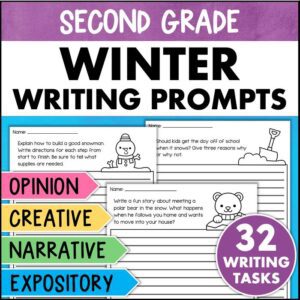 winter writing prompts 2nd grade